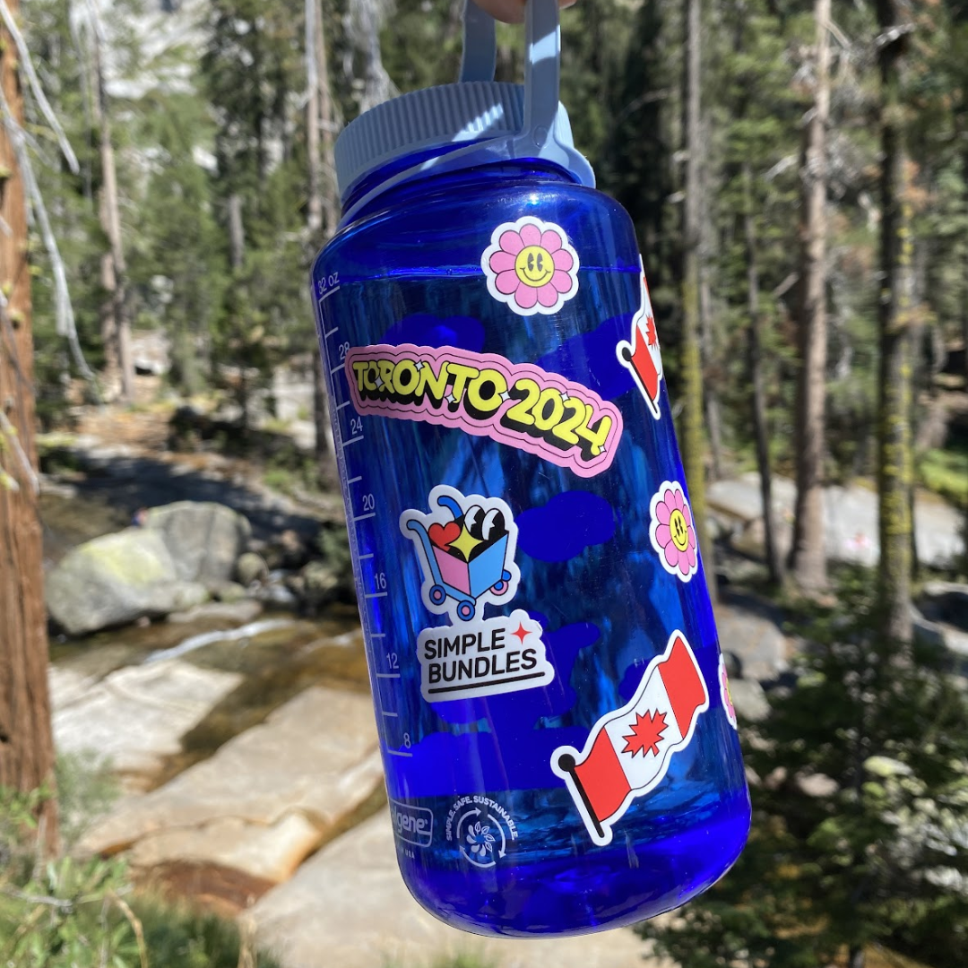 Nalgene Water Bottle & Sticker Sheet Set