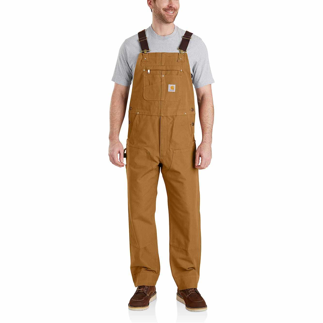 Carhartt Iconic R01 Duck Bib Overall - Carhartt Brown