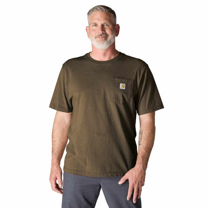 Carhartt Iconic K87 Pocket T-Shirt - Burnished Logs Heather