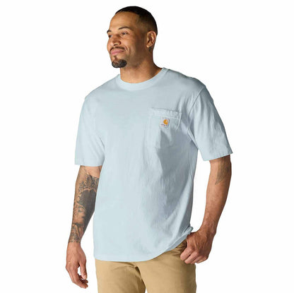 Carhartt Iconic K87 Pocket T-Shirt - Early Fog