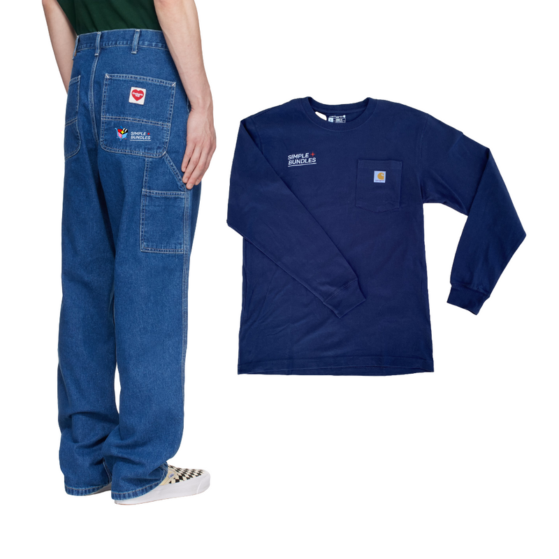 Long-Sleeve T-Shirt and Jeans Set