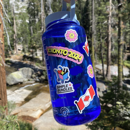 Design-Your-Own Water Bottle 2-Pack + Free Sticker Pack