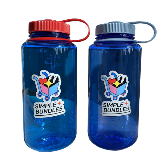 Design-Your-Own Water Bottle 2-Pack + Free Sticker Pack