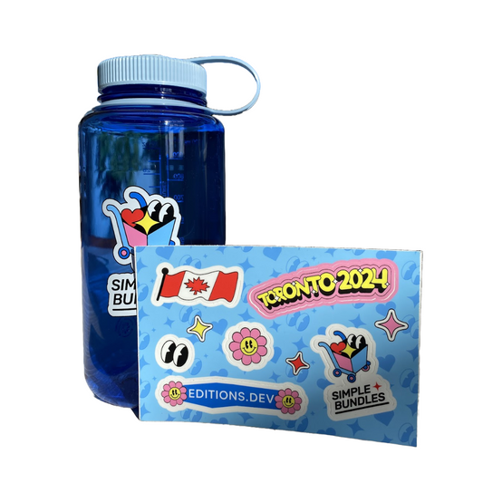 Nalgene Water Bottle & Sticker Sheet Set